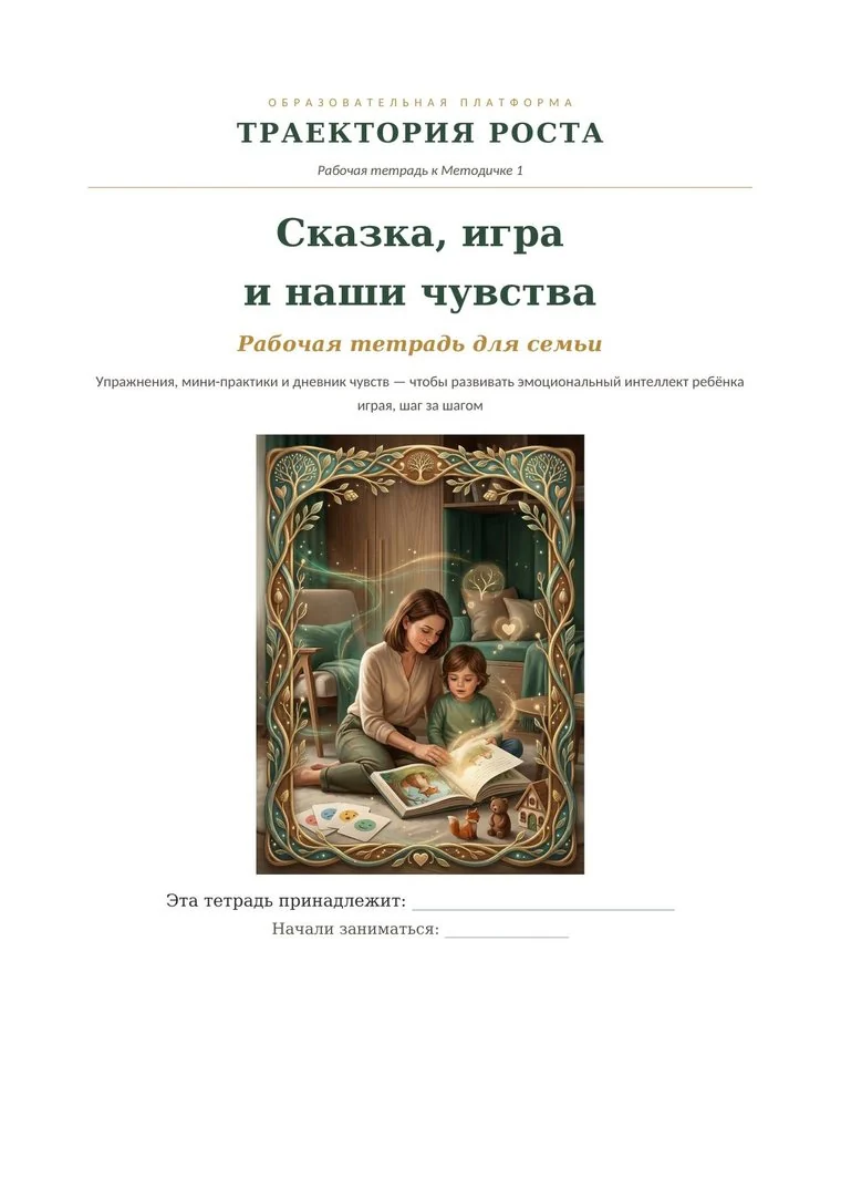 Обложка рабочей тетради для семьи